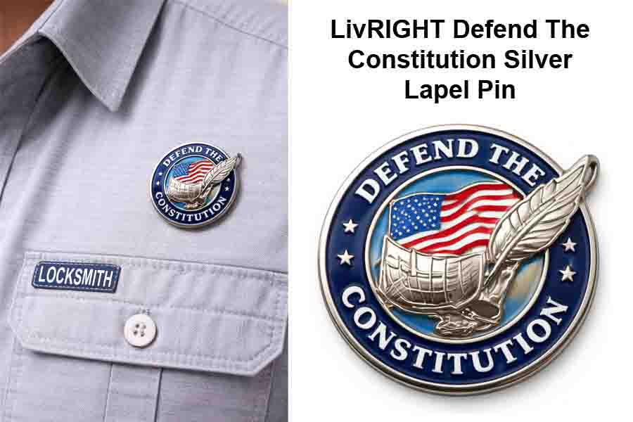 Defend The Constitution Lapel Pin