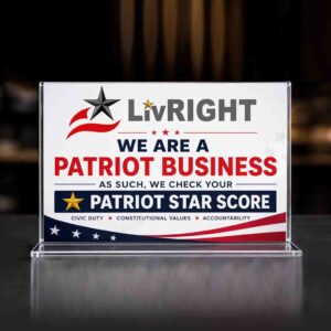 Business Patriot Counter Display - LivRIGHT
